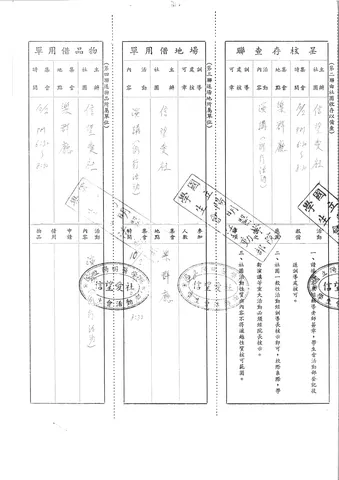 活動報備應注意事項